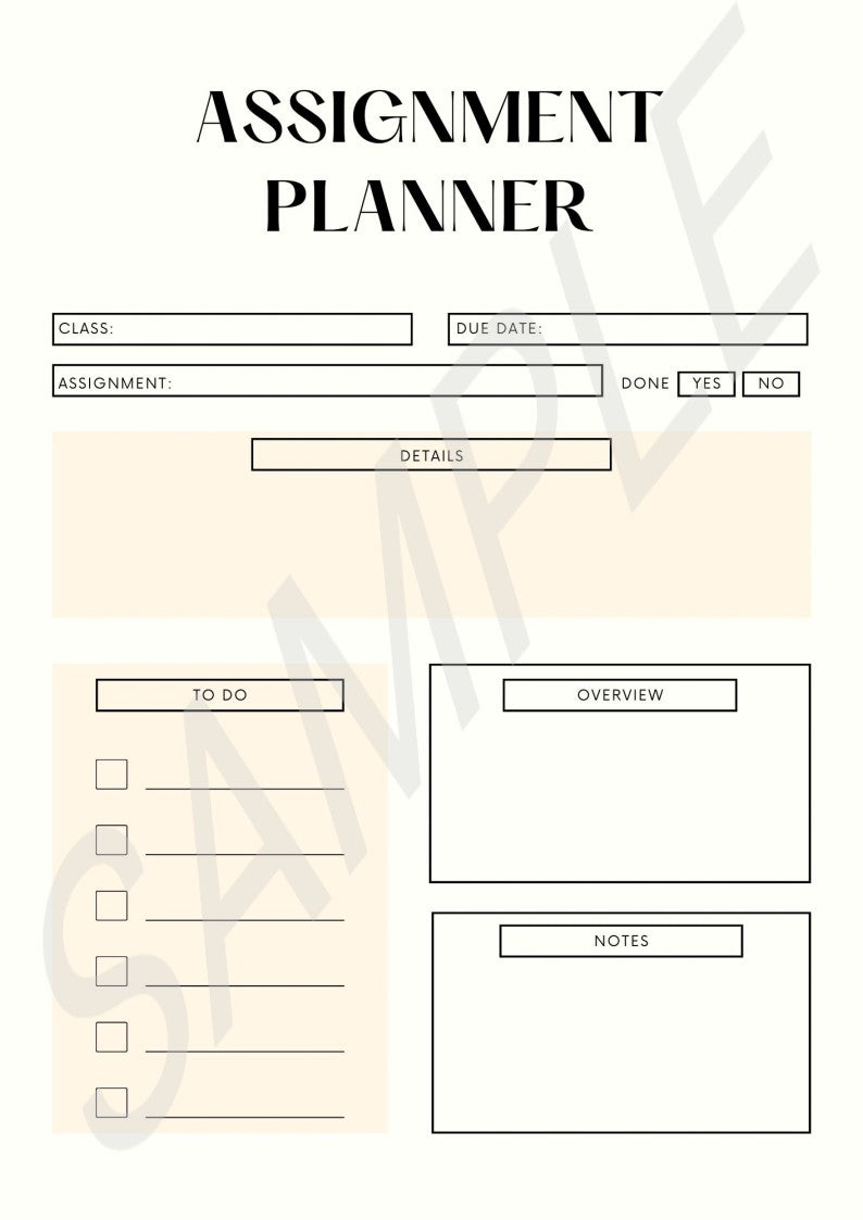 Assignment Planner