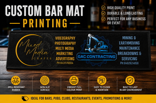Custom Bar Mat Printing